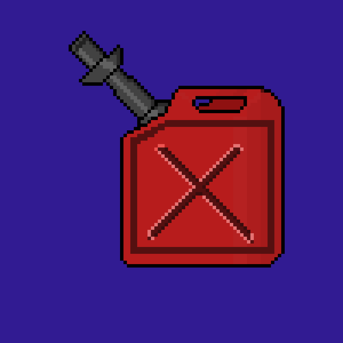 Pixilart Dripping Gas Can by Critical07