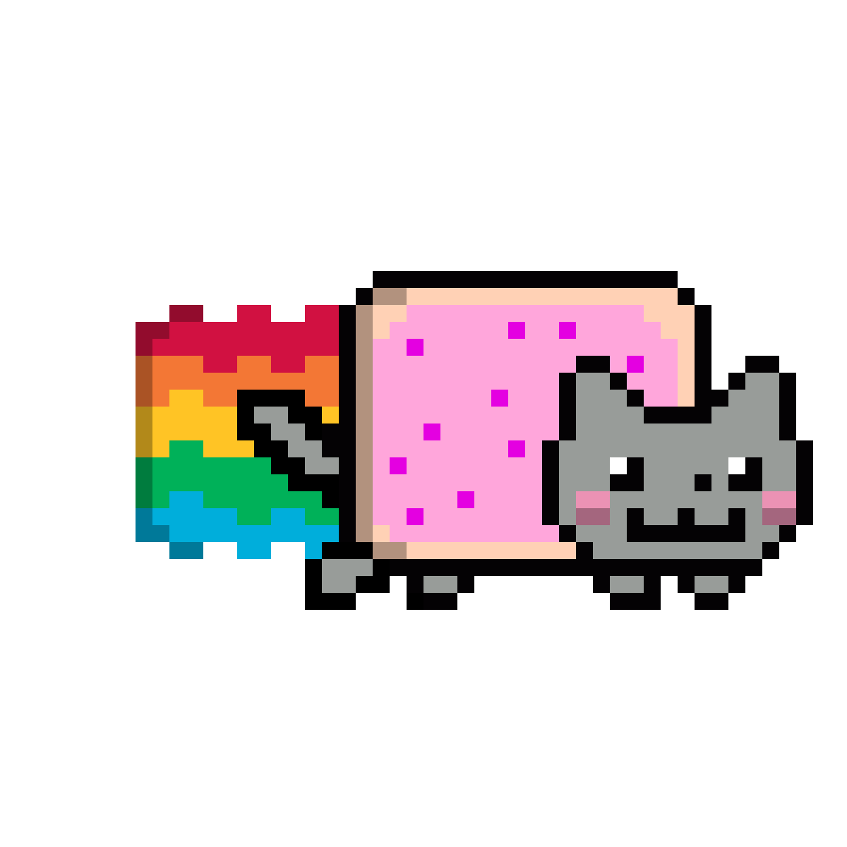 Pixilart Nyan Cat by xdemoony