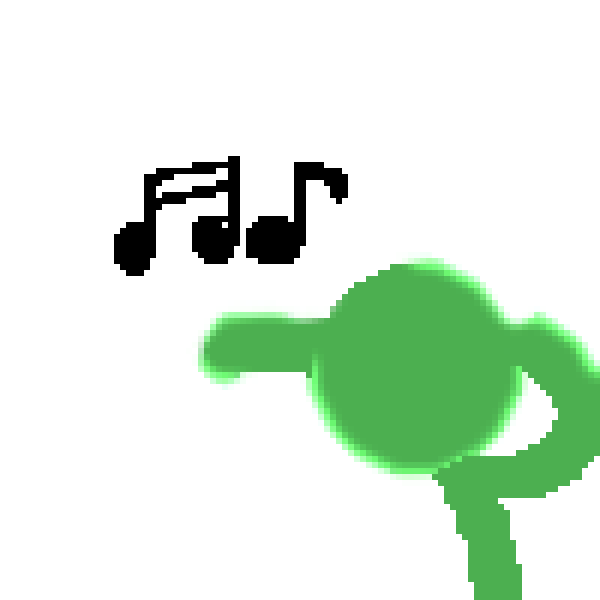 Pixilart Alan Becker ( Green ) by Crithit98