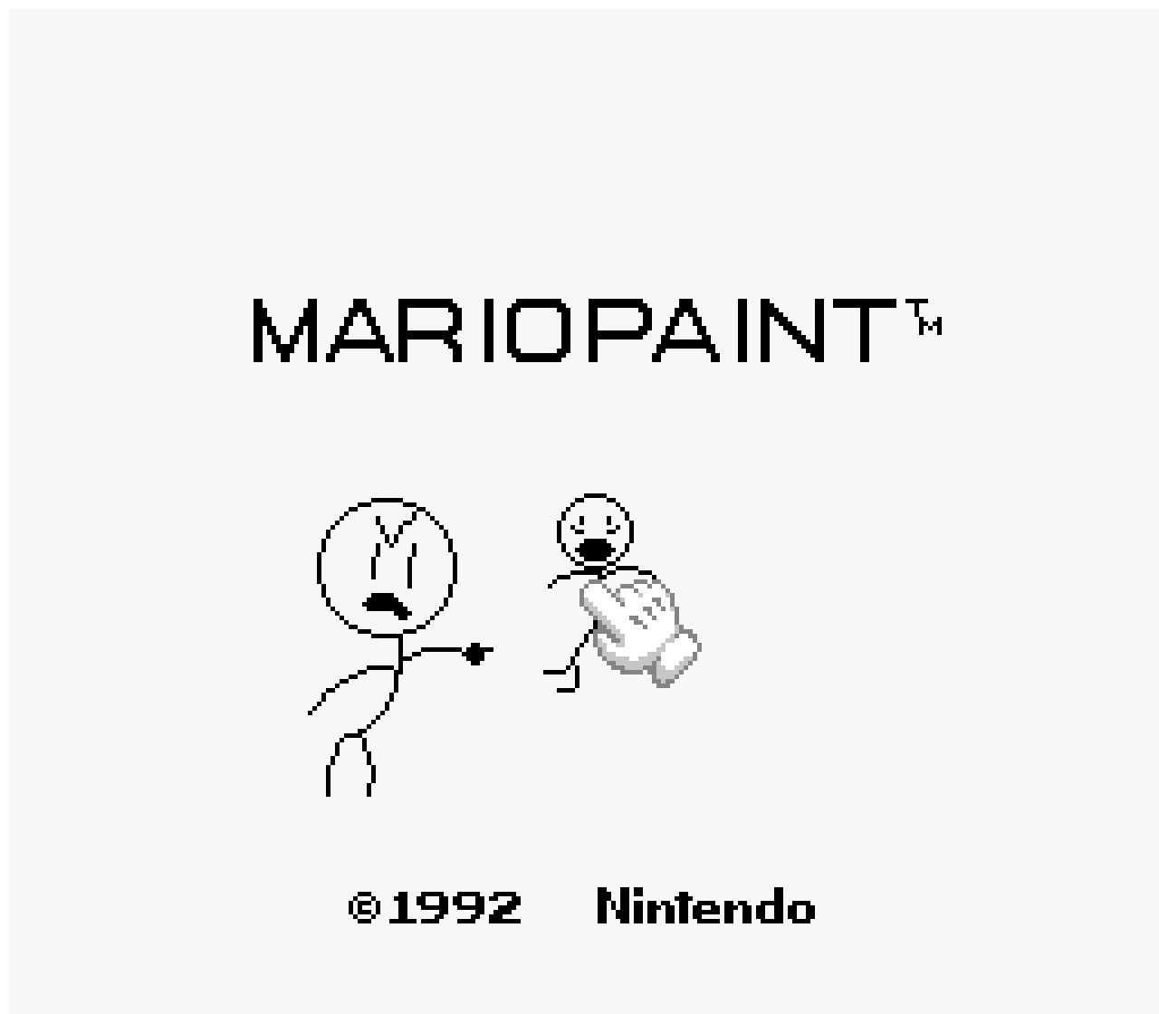 Pixilart mario paint title collab by MatthewW713