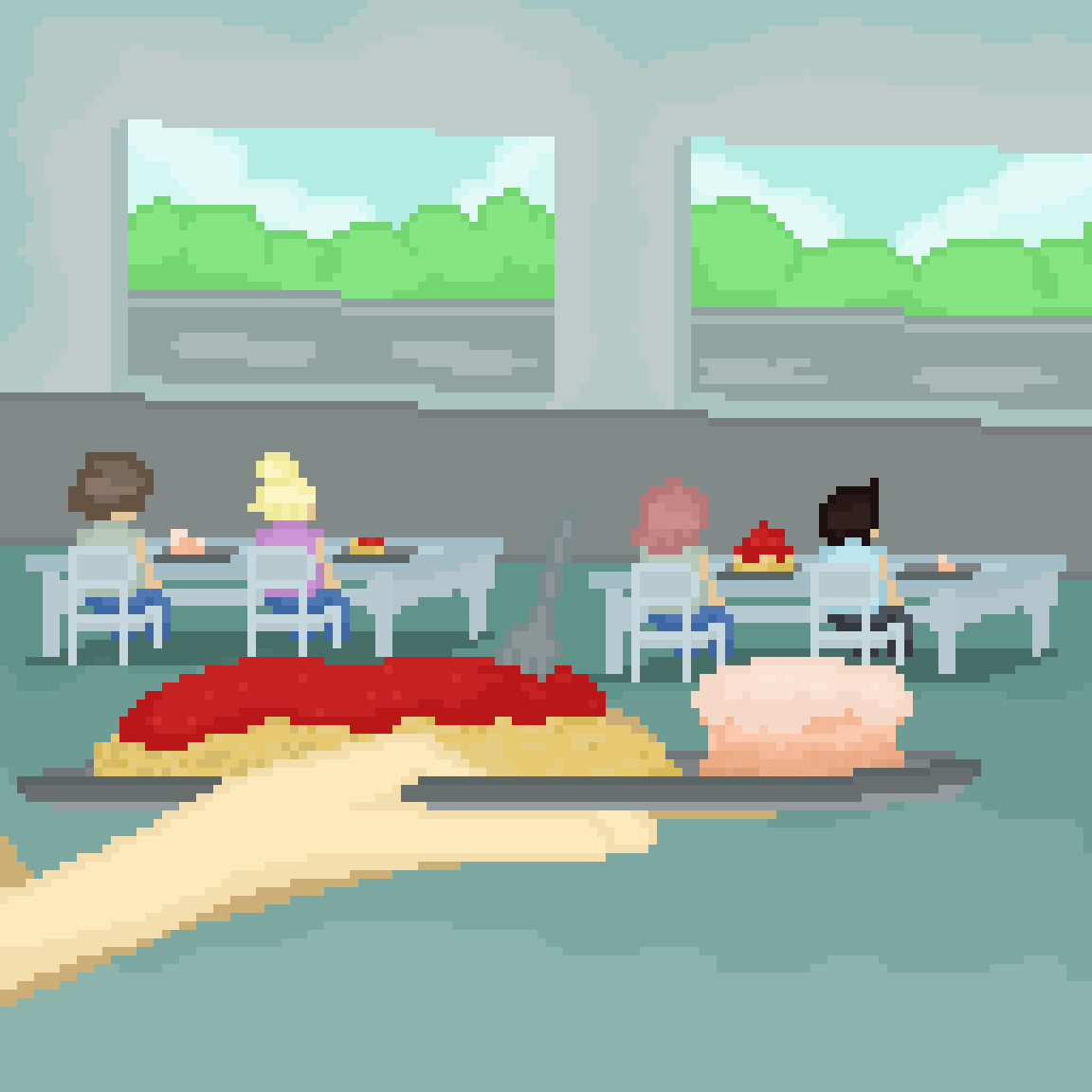 Pixilart Lunch Tray by Foopy