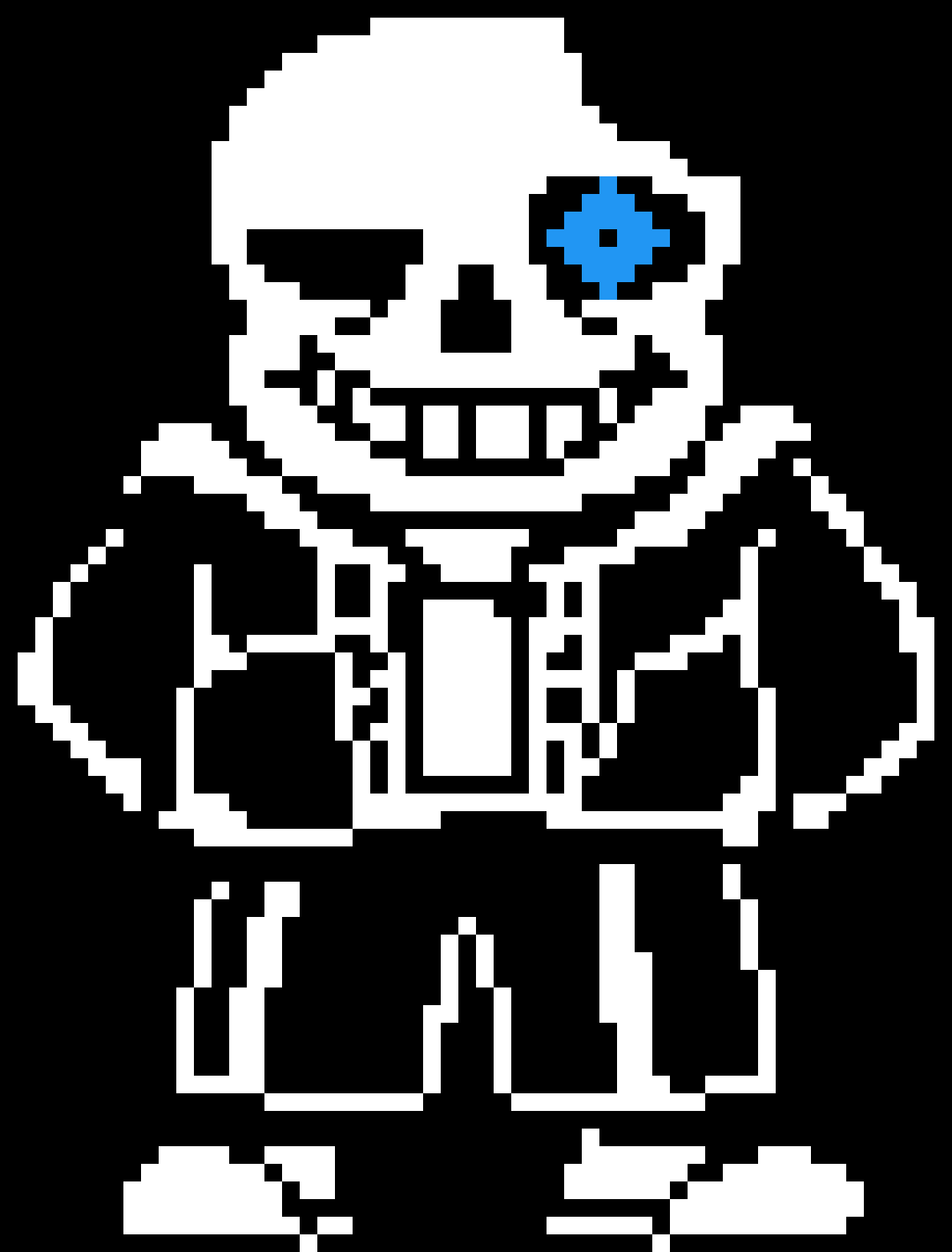 Pixilart Hard mode sans by INACTIVE626
