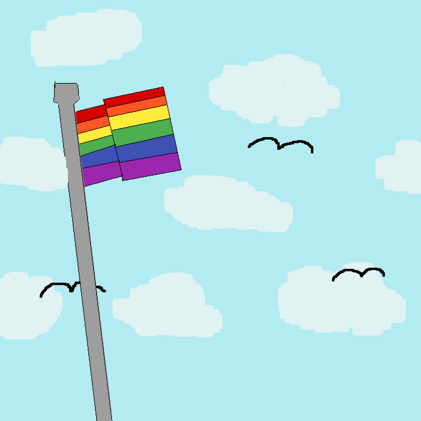 Pixilart LGBTQ Flag Gif by carrafun01