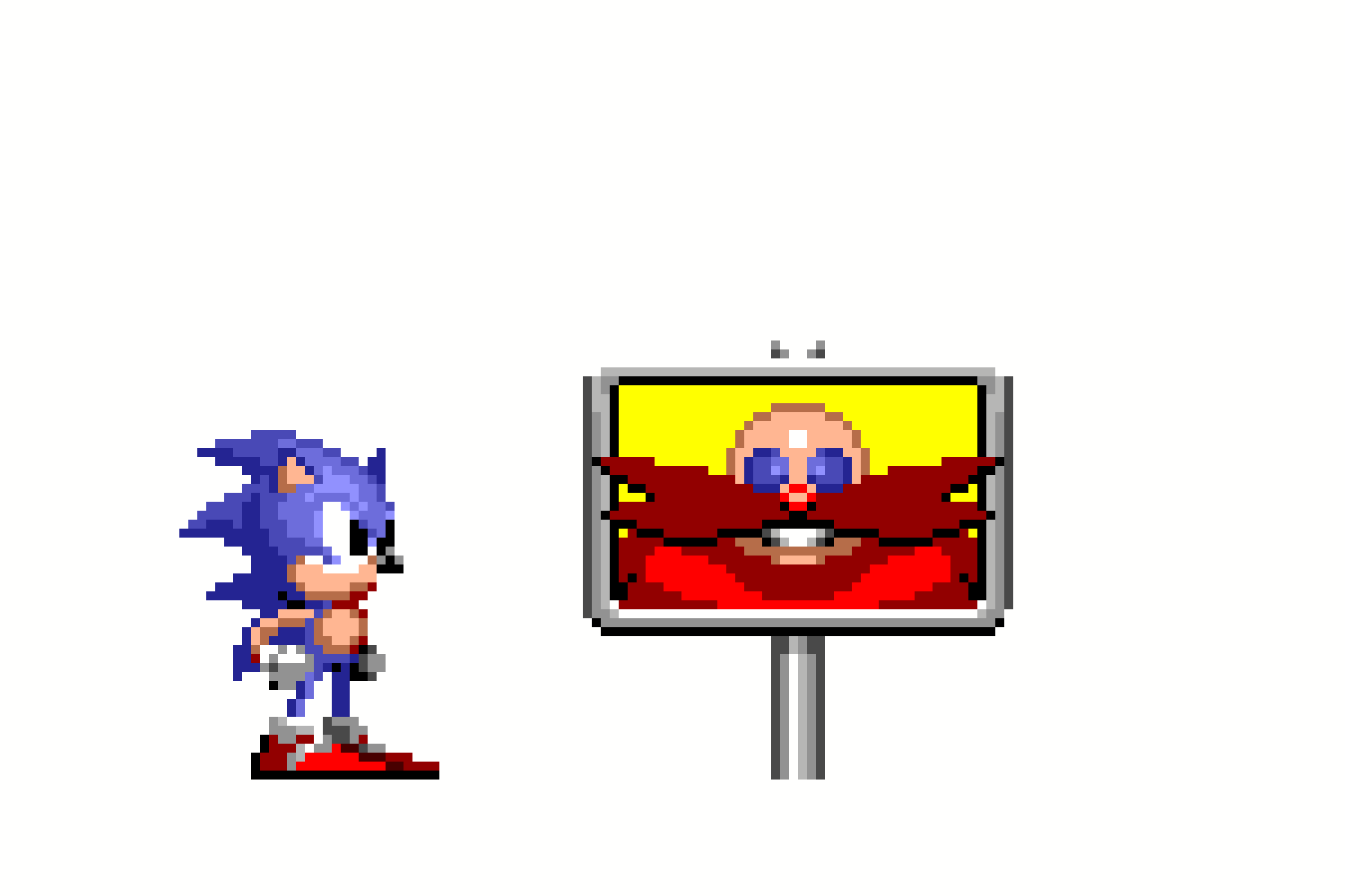 Pixilart Sonic Goalpost Animation by Charlesmario