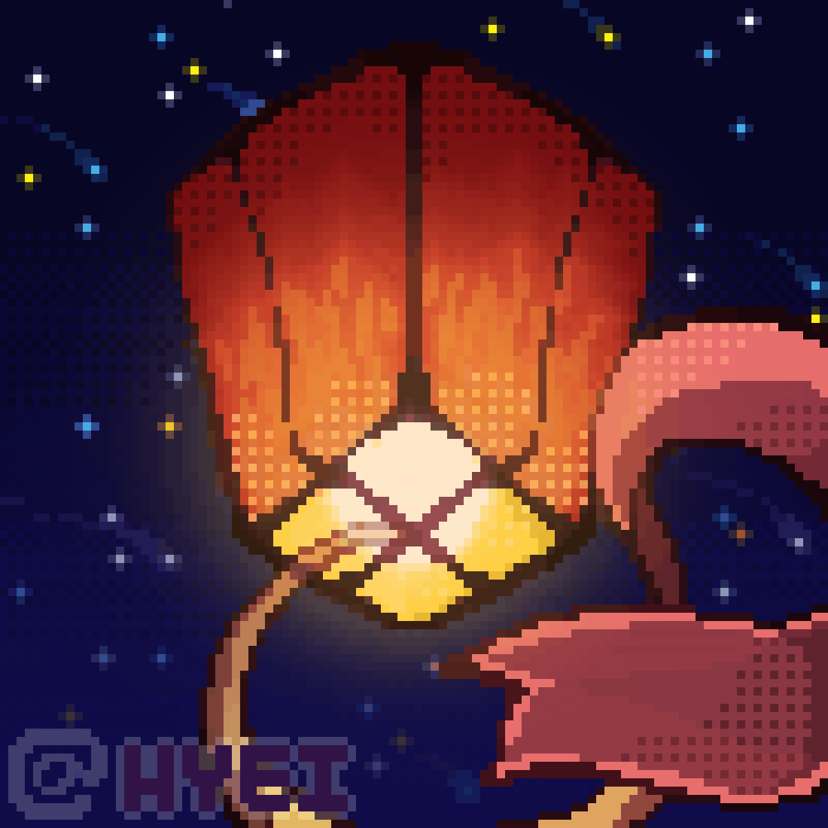 Pixilart Paper Lantern by Hyei