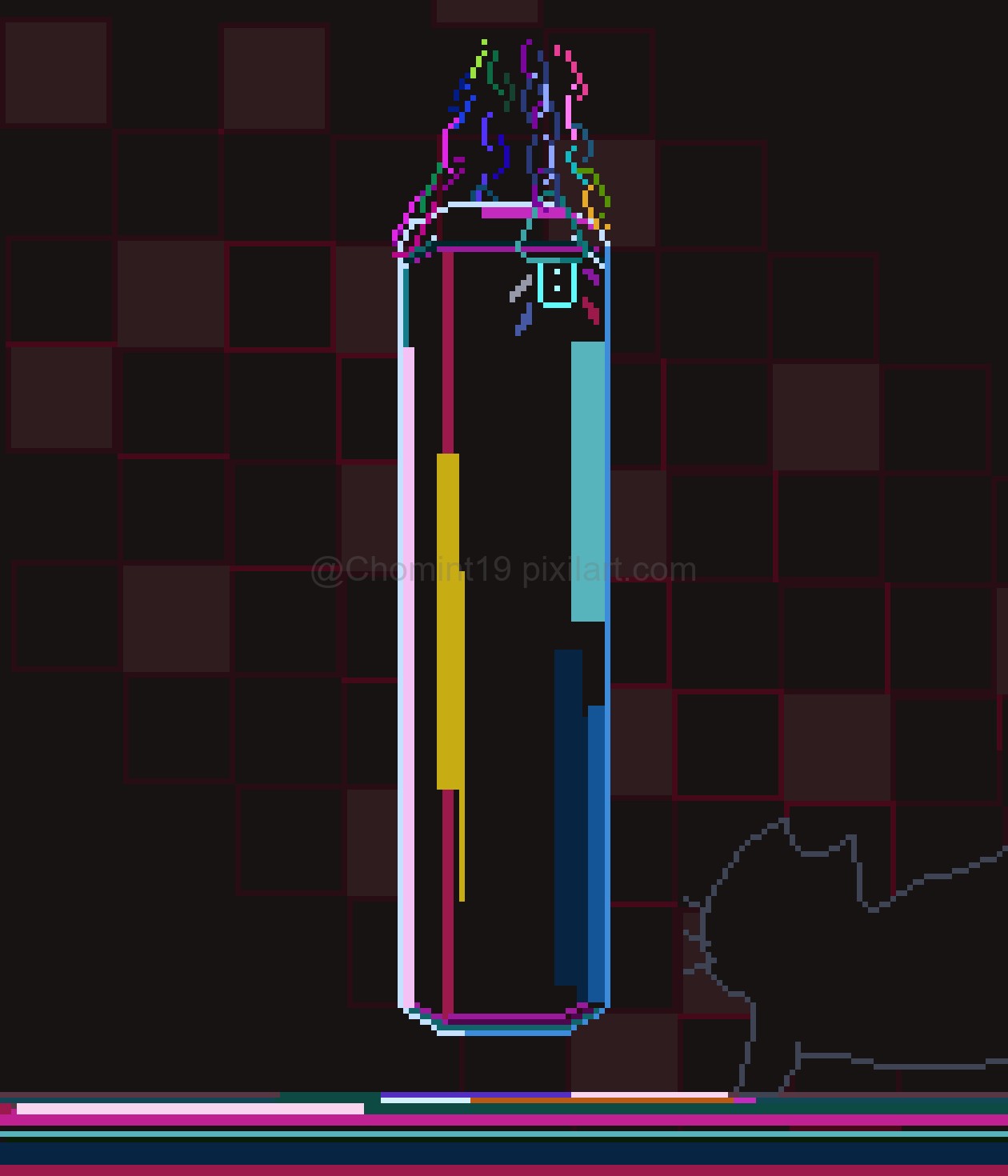 Pixilart Day 305 Punching bag by Chomint19