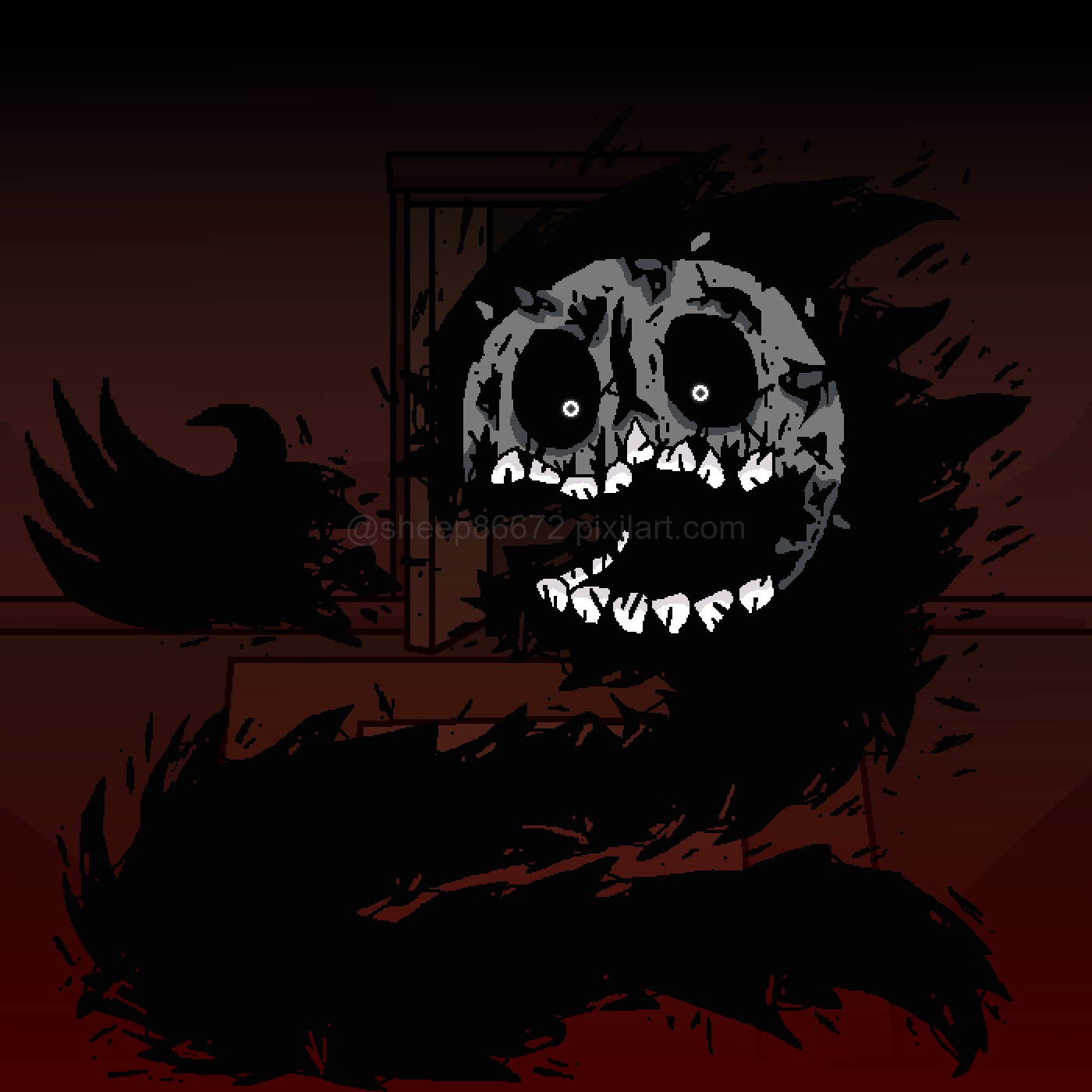 Pixilart Roblox Doors Rush by sheep86672