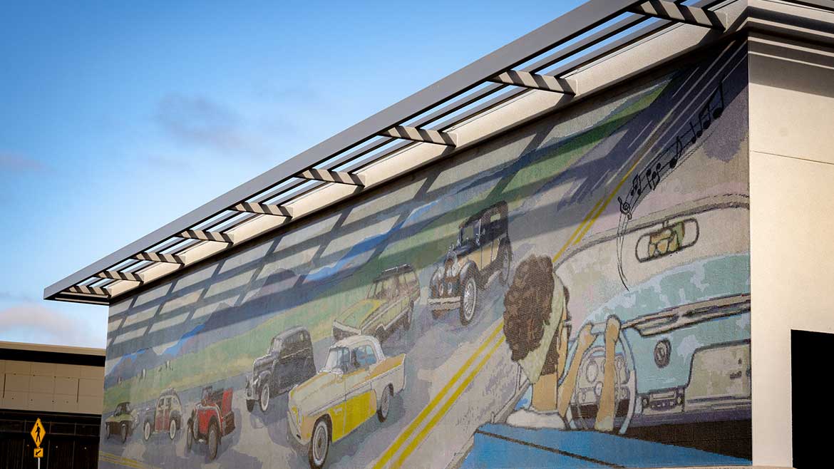 Art and Technology Combine to Create Outdoor Tile Mural Artaic