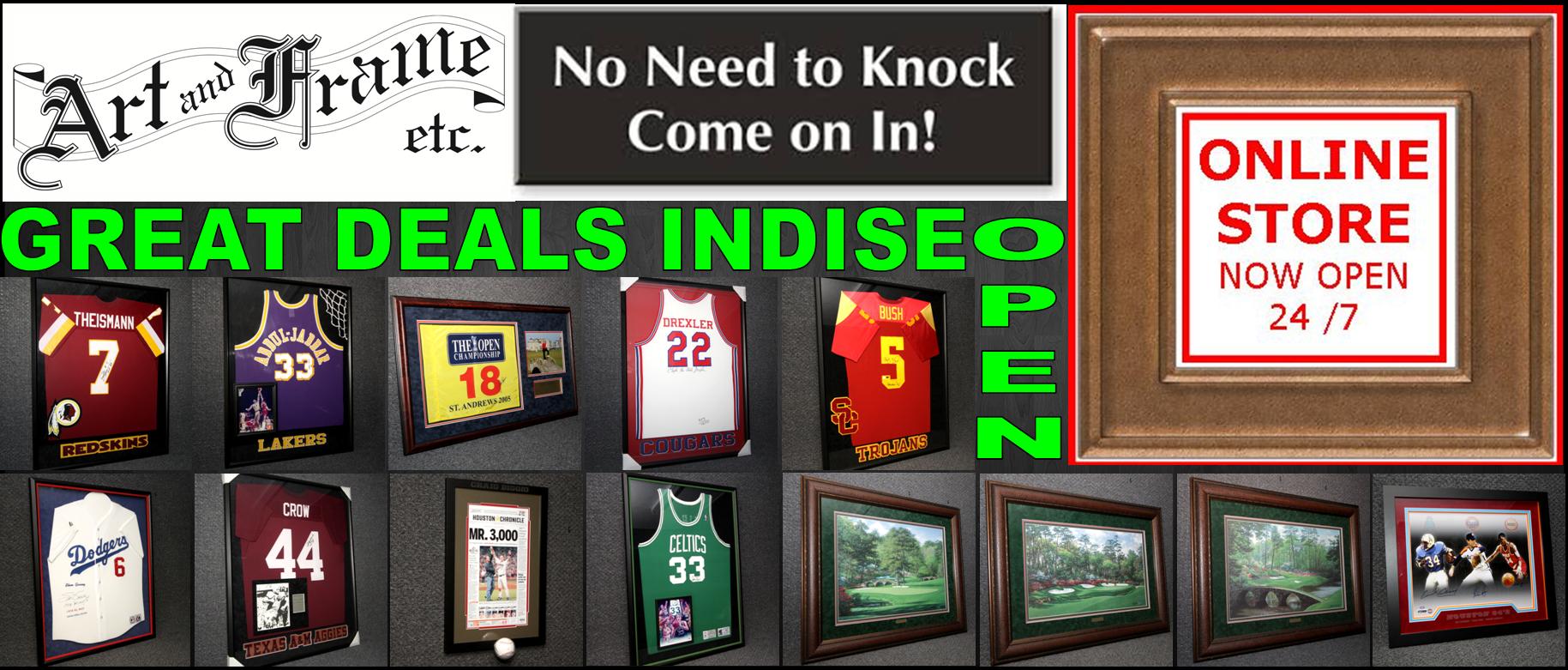 Online Store Banner Art & Frame Etc.