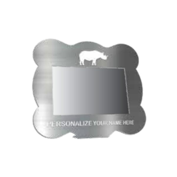 Rhino Picture Frame Art and Signs Laser Cut Metal Artwork