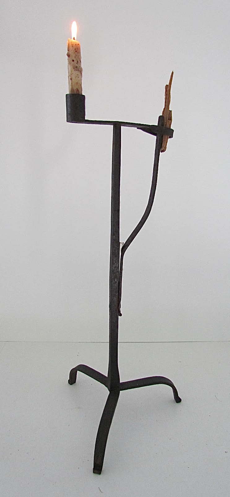 18th. century table top rush/candle Art Antiques Michigan