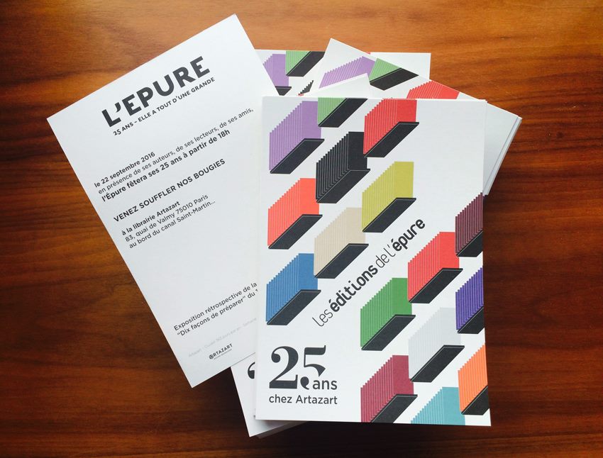 LES ÉDITIONS DE L'ÉPURE // 25 ANS Artazart