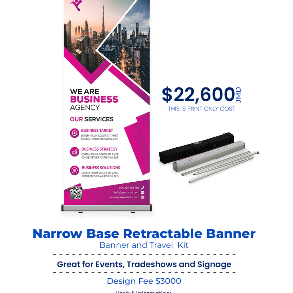 narrow rectangular banner Art Box Printing Jamaica Shop 4, 4 Molynes