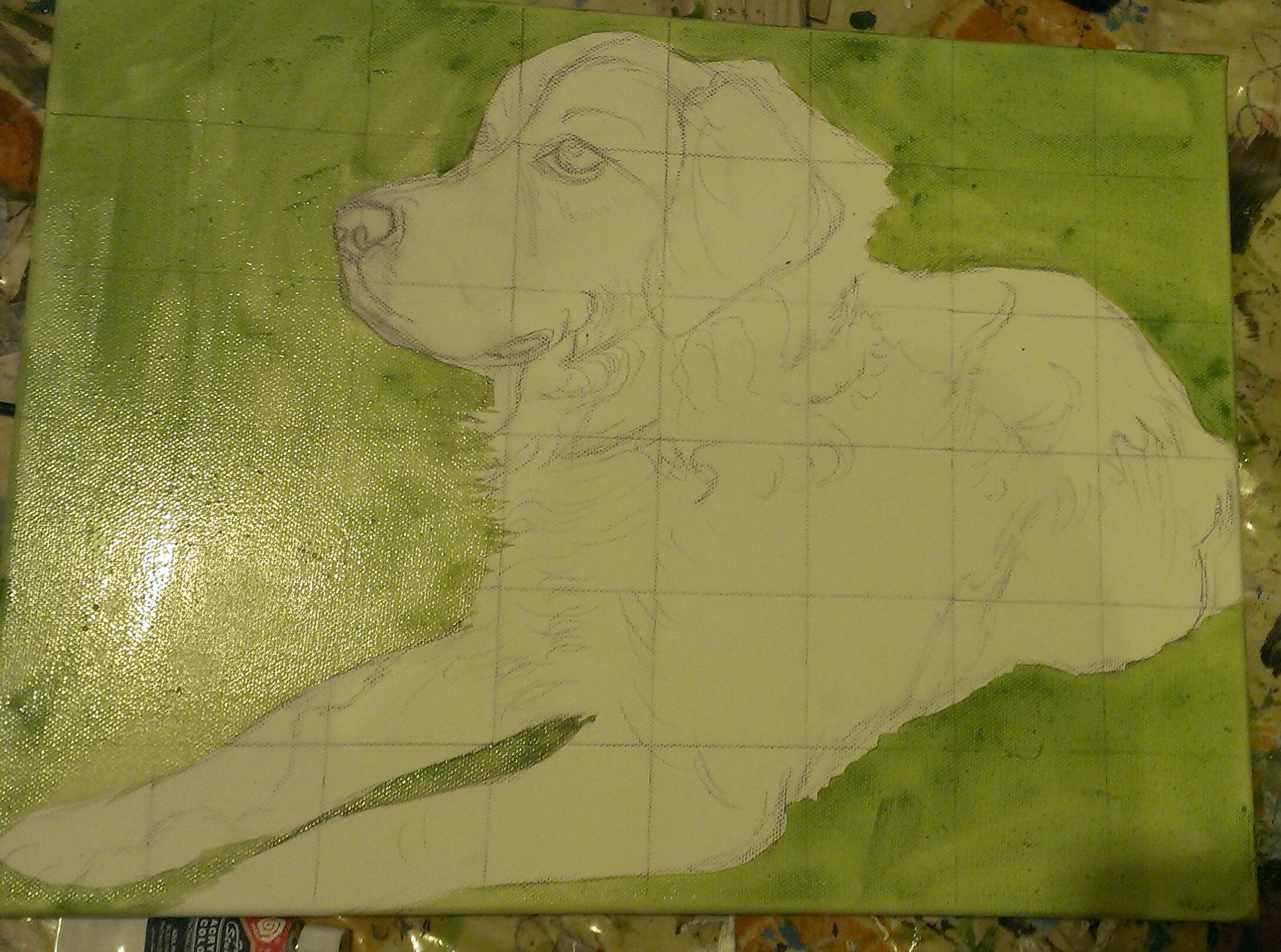 How to paint long grass in acrylic Animal Art by Imi