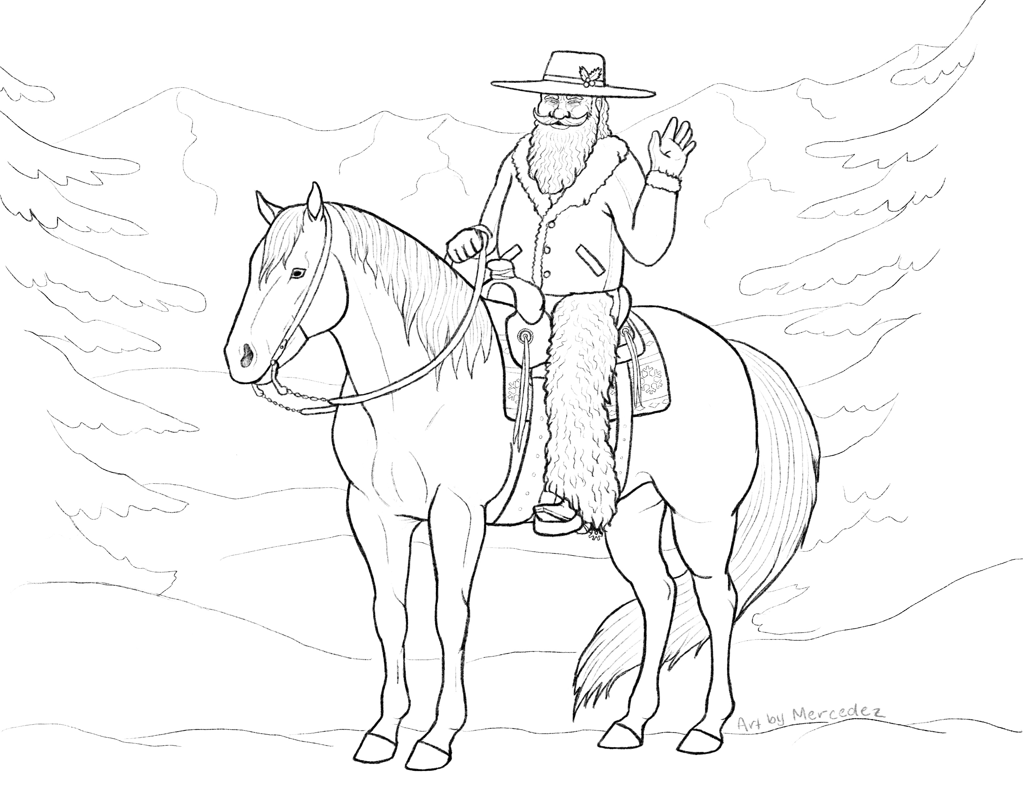 FREE Coloring Pages — Art by Mercedez