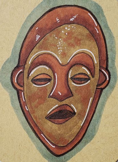 African Mask Drawing Lesson For Beginners - Art by Ro