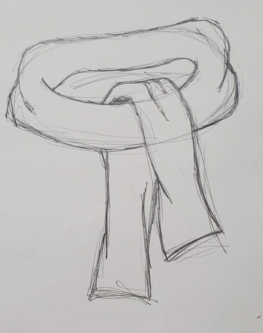 How to Draw a Scarf & Drawing Ideas for Inspiration Art by Ro