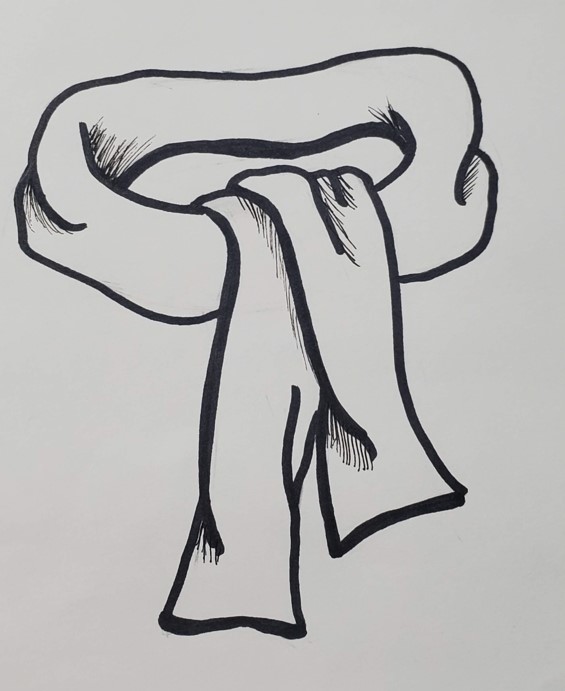 How to Draw a Scarf & Drawing Ideas for Inspiration Art by Ro