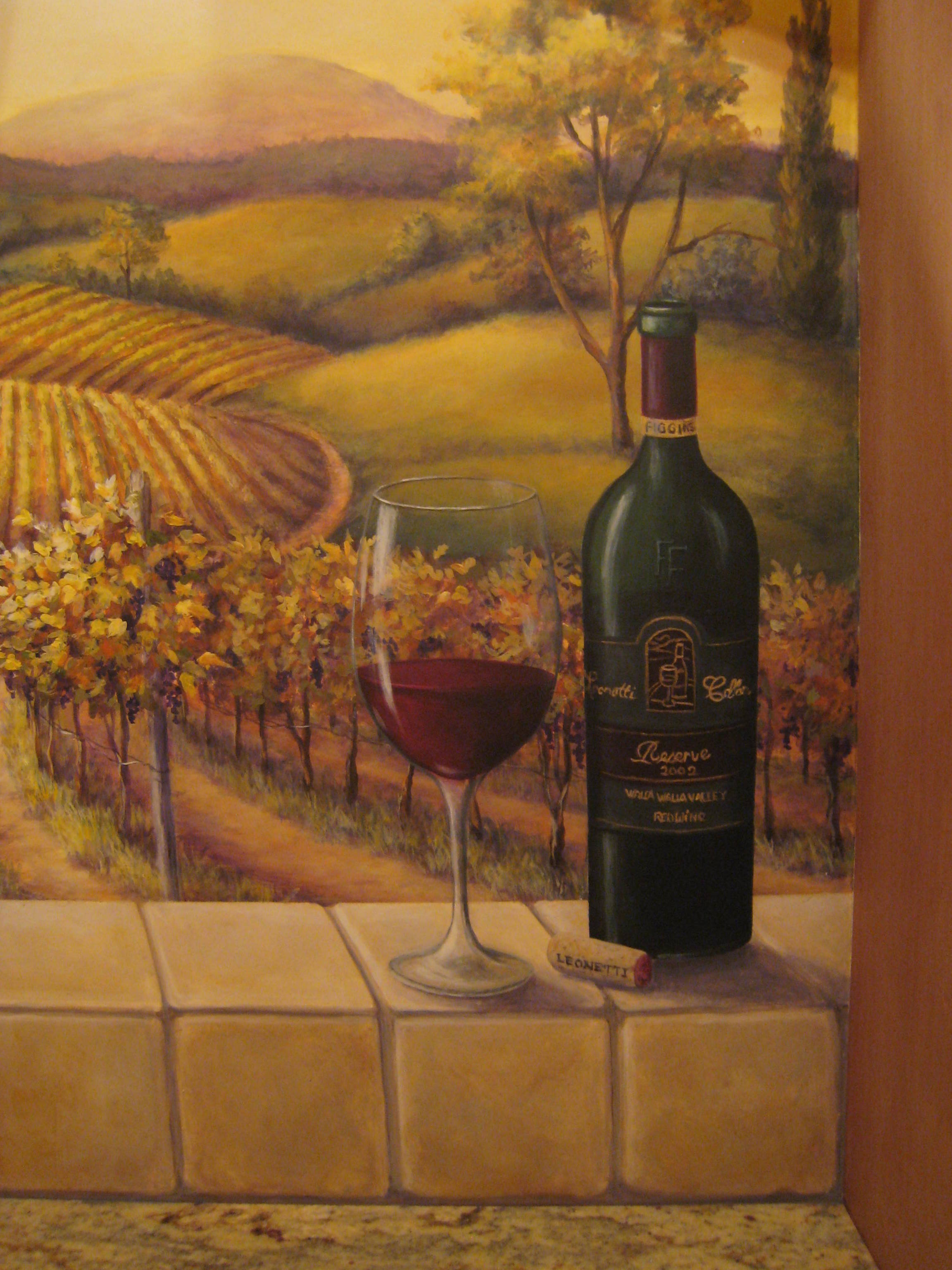 Wine Cellar Murals Art by Terry