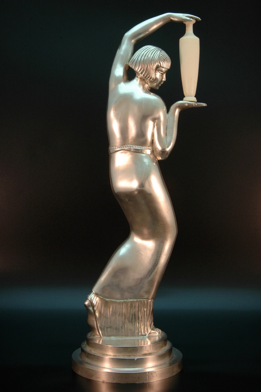 1930s Art Deco Chryselephantine Sculpture • Signed Max Le Verrie Sold