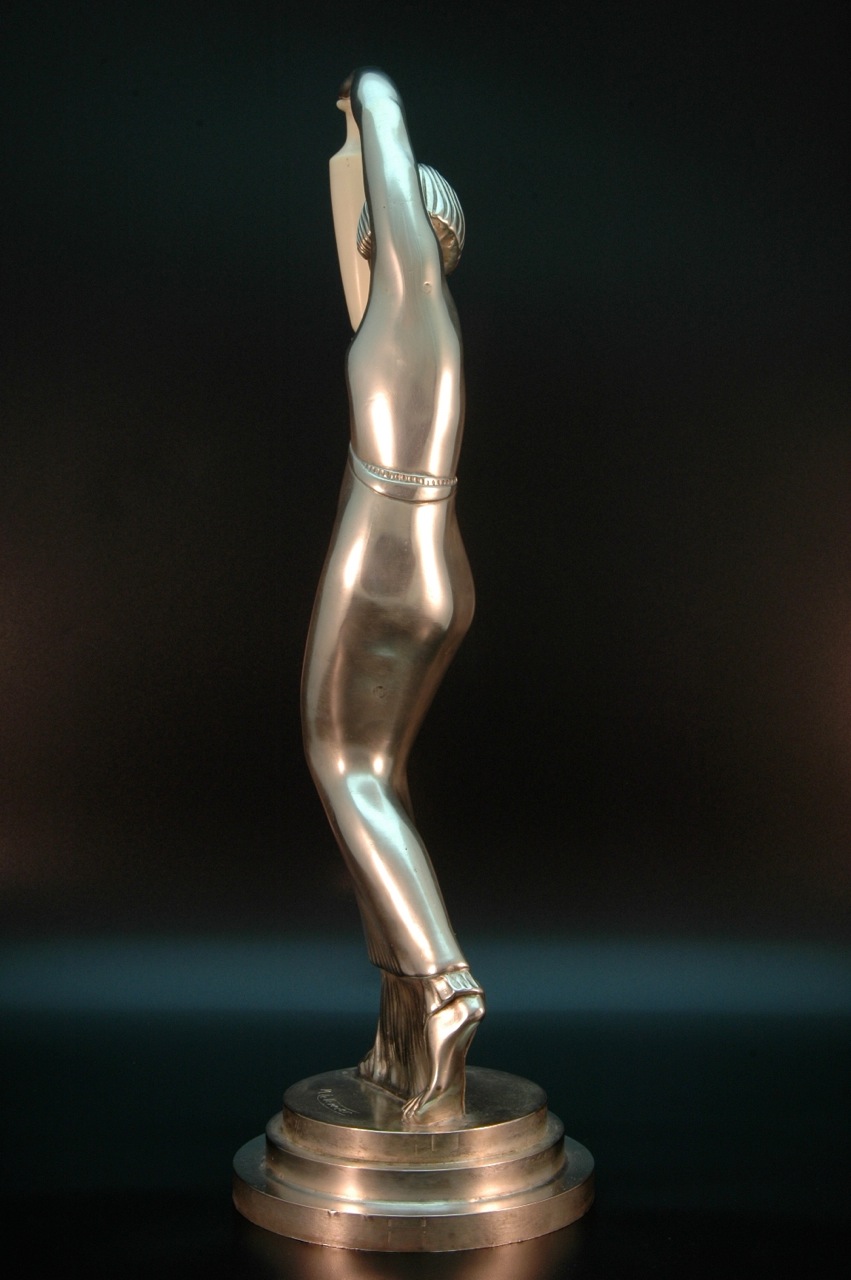 1930s Art Deco Chryselephantine Sculpture • Signed Max Le Verrie Sold