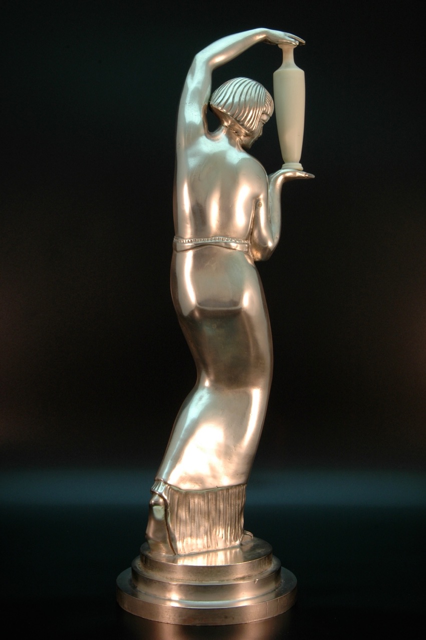 1930s Art Deco Chryselephantine Sculpture • Signed Max Le Verrie Sold