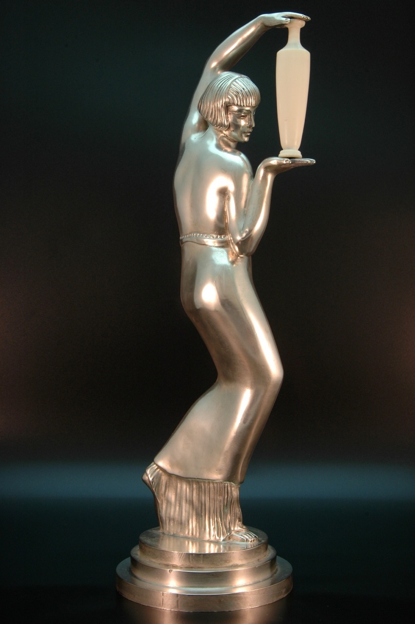 1930s Art Deco Chryselephantine Sculpture • Signed Max Le Verrie Sold