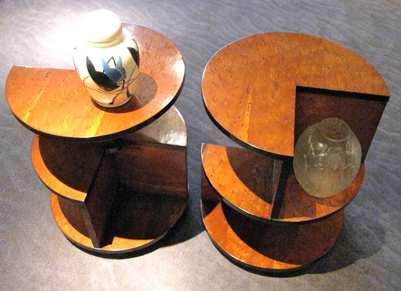 Art Deco Modernist Side Tables Sold Items Small Tables Art Deco