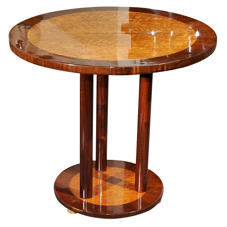 Classic Art Deco twotone side table Sold Items Small Tables Art
