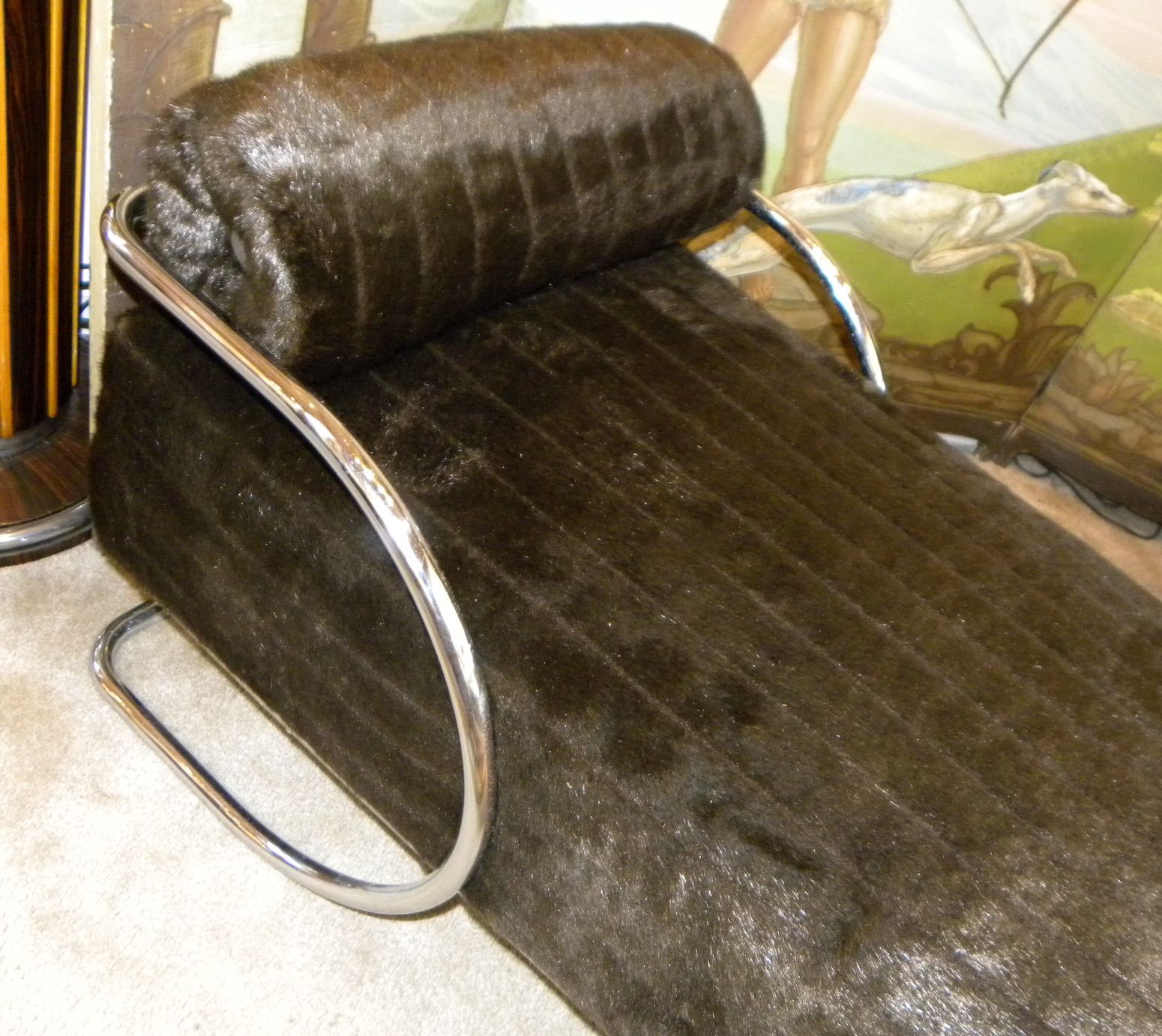 Classic Bauhaus Chaise Lounge in metal circa 1940s Sold Items Bedroom