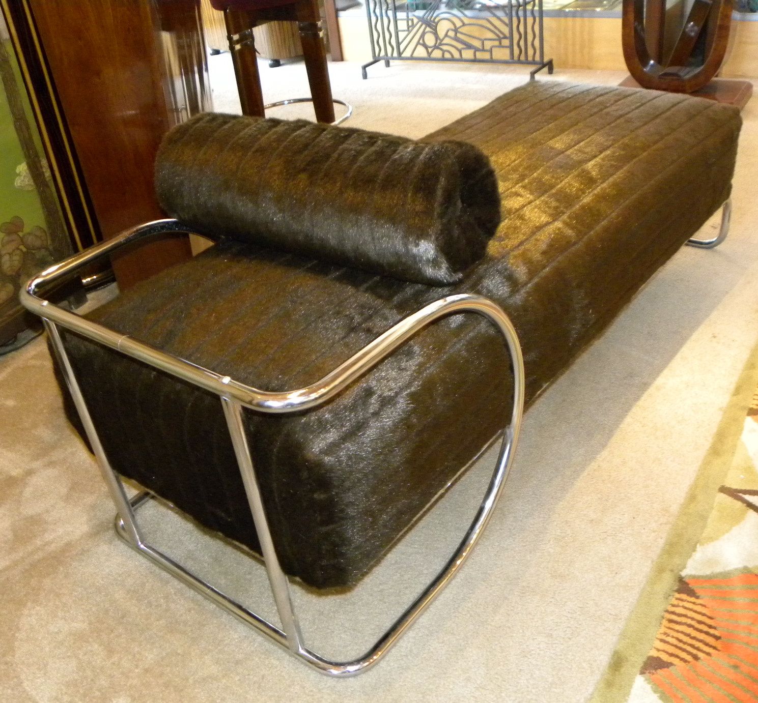 Classic Bauhaus Chaise Lounge in metal circa 1940s Sold Items Seating