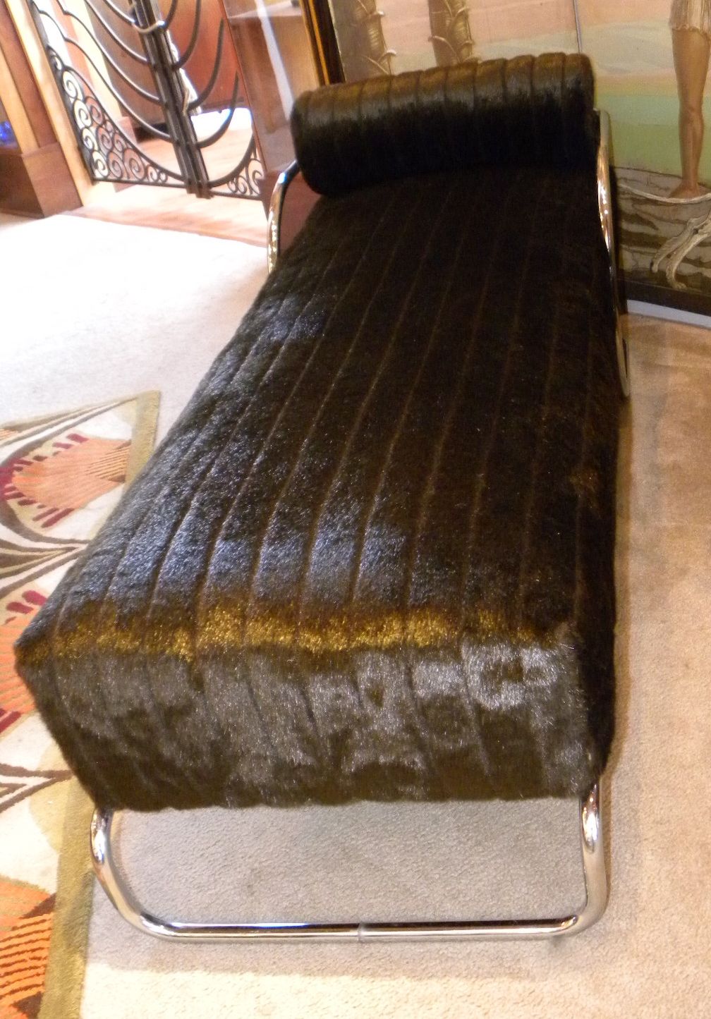 Classic Bauhaus Chaise Lounge in metal circa 1940s Sold Items Bedroom