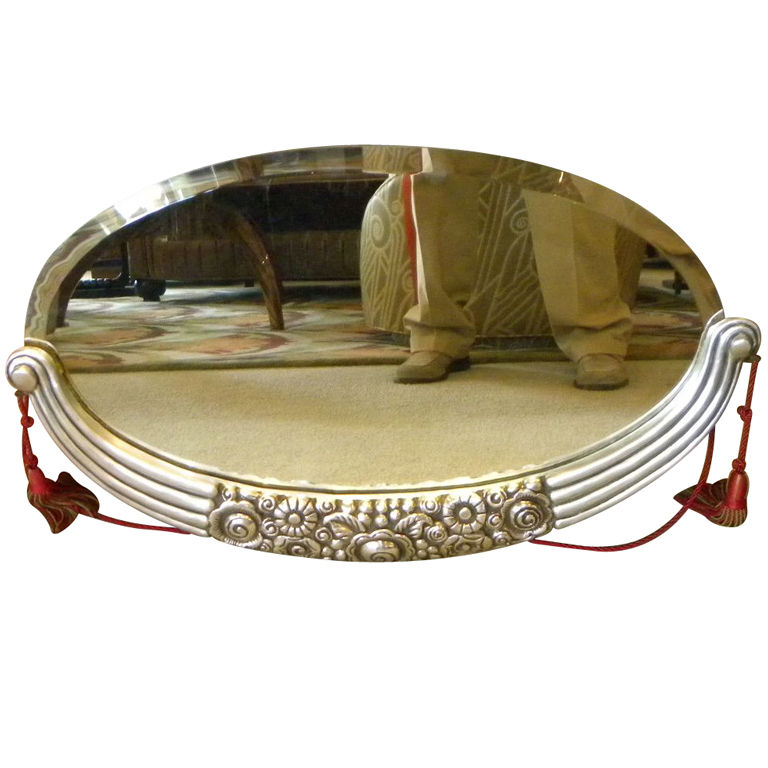 French Art Deco Mirror Silver leaf stunning Sold Items Mirrors Art