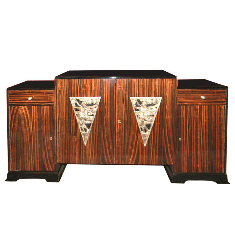 Spectacular Art Deco Macassar sideboard storage Sold Items