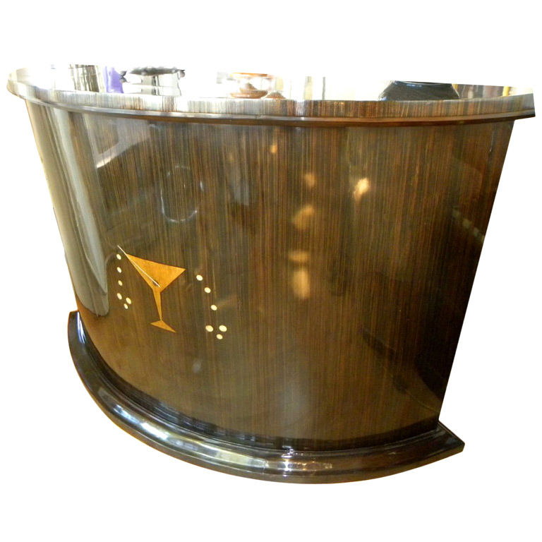 'SOLD' Art Deco Martini Bar Custom Design Bars Art Deco Collection