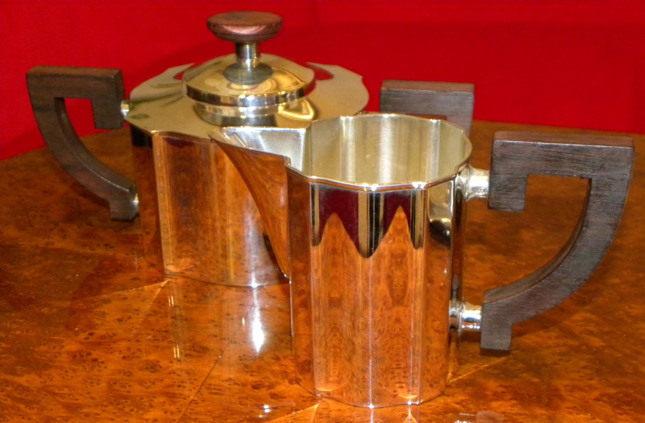 Fabulous WMF German silverplate coffee service 1930s Coffee and Tea