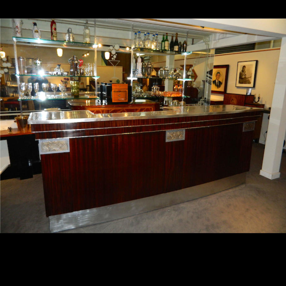 French Art Deco Zinc Bar, beautifully restored!!! Sold Items Bars