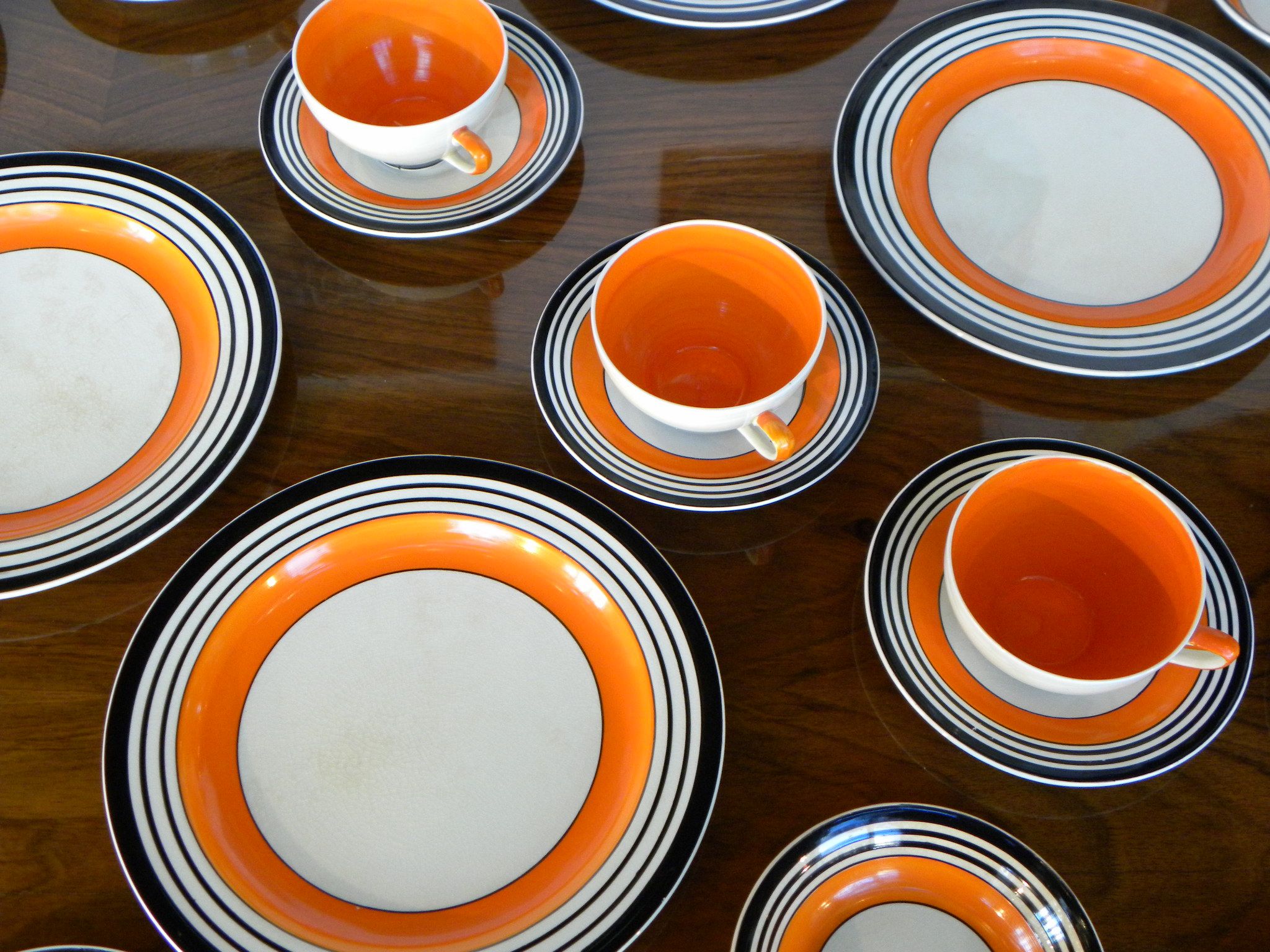 Susie Cooper Art Deco Tableware Dishes extremely rare, Tango Pattern! Sold Coffee and Tea