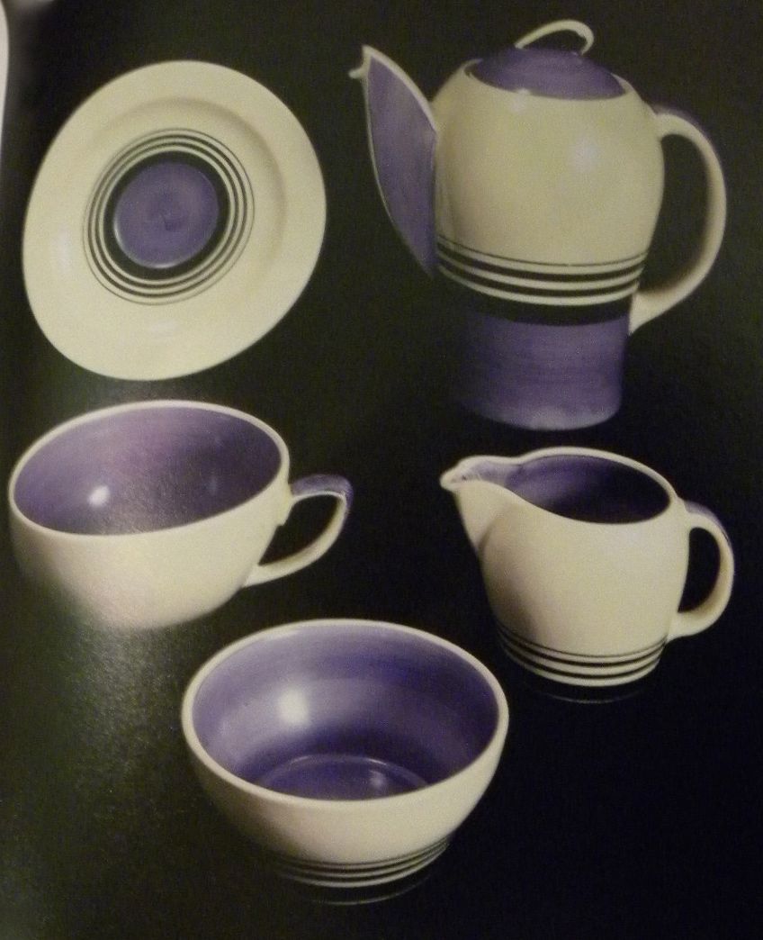 Susie Cooper Art Deco Tableware Dishes extremely rare, Tango Pattern! Sold Coffee and Tea