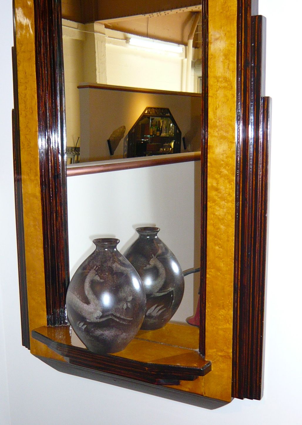 Twotoned Stepped Art Deco Mirror Mirrors Art Deco Collection