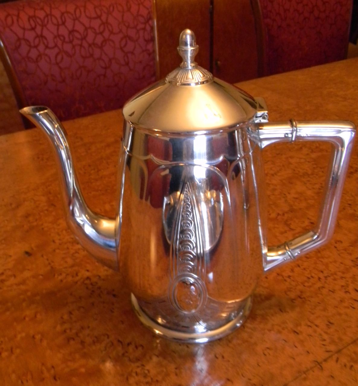 Spectacular German WMF Silverplate Art Nouveau Tea and Coffee Set