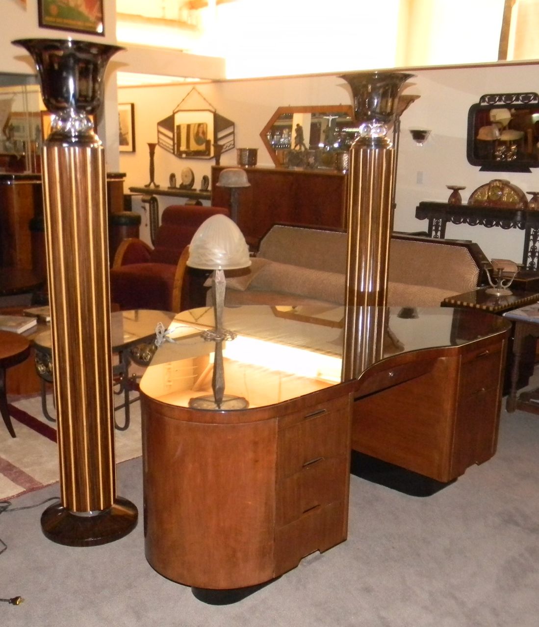 The Fletcher Art deco Desk from Fletcher Aviation of Pasadena Sold