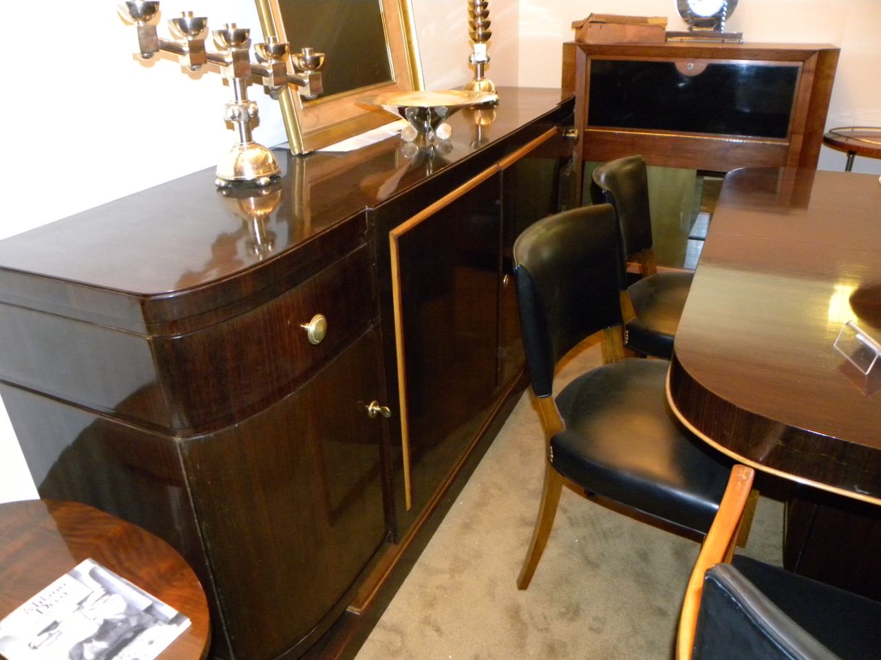 Art Deco Dining Room Furniture by Dominique Paris French, 1930s