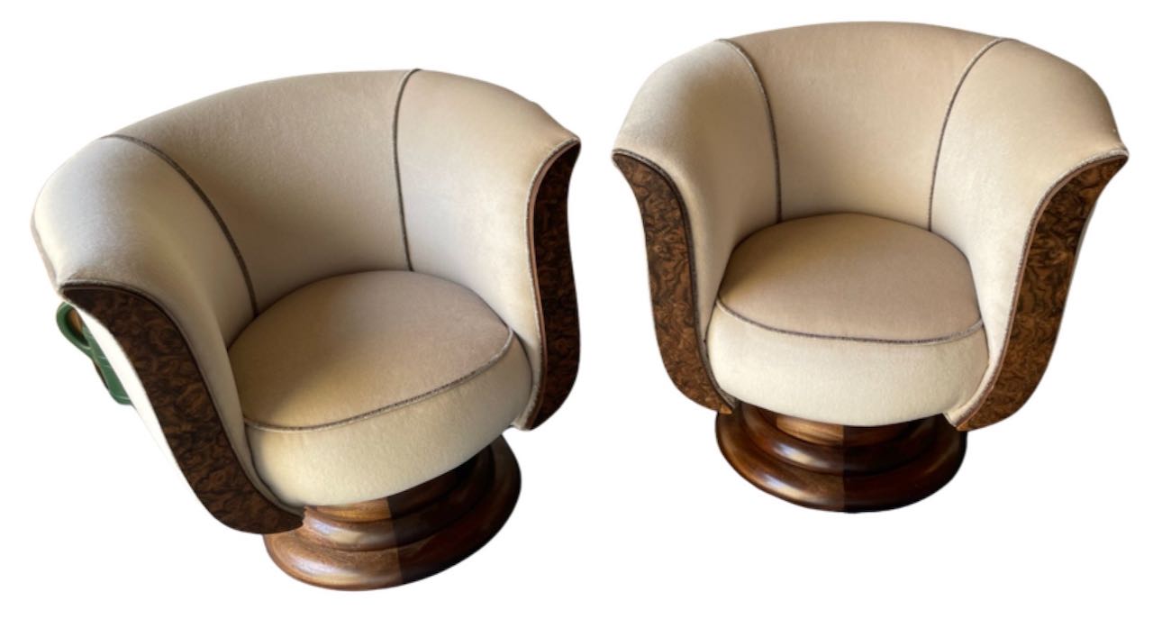 French style Art Deco Swivel Chair Seating Items Art Deco Collection
