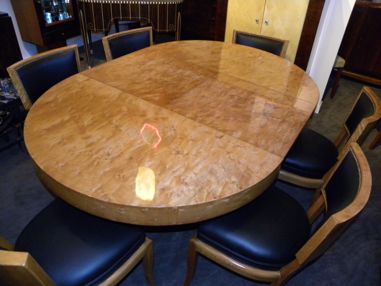 Art Deco Round Mid Century Dining table and chairs Just Added Art
