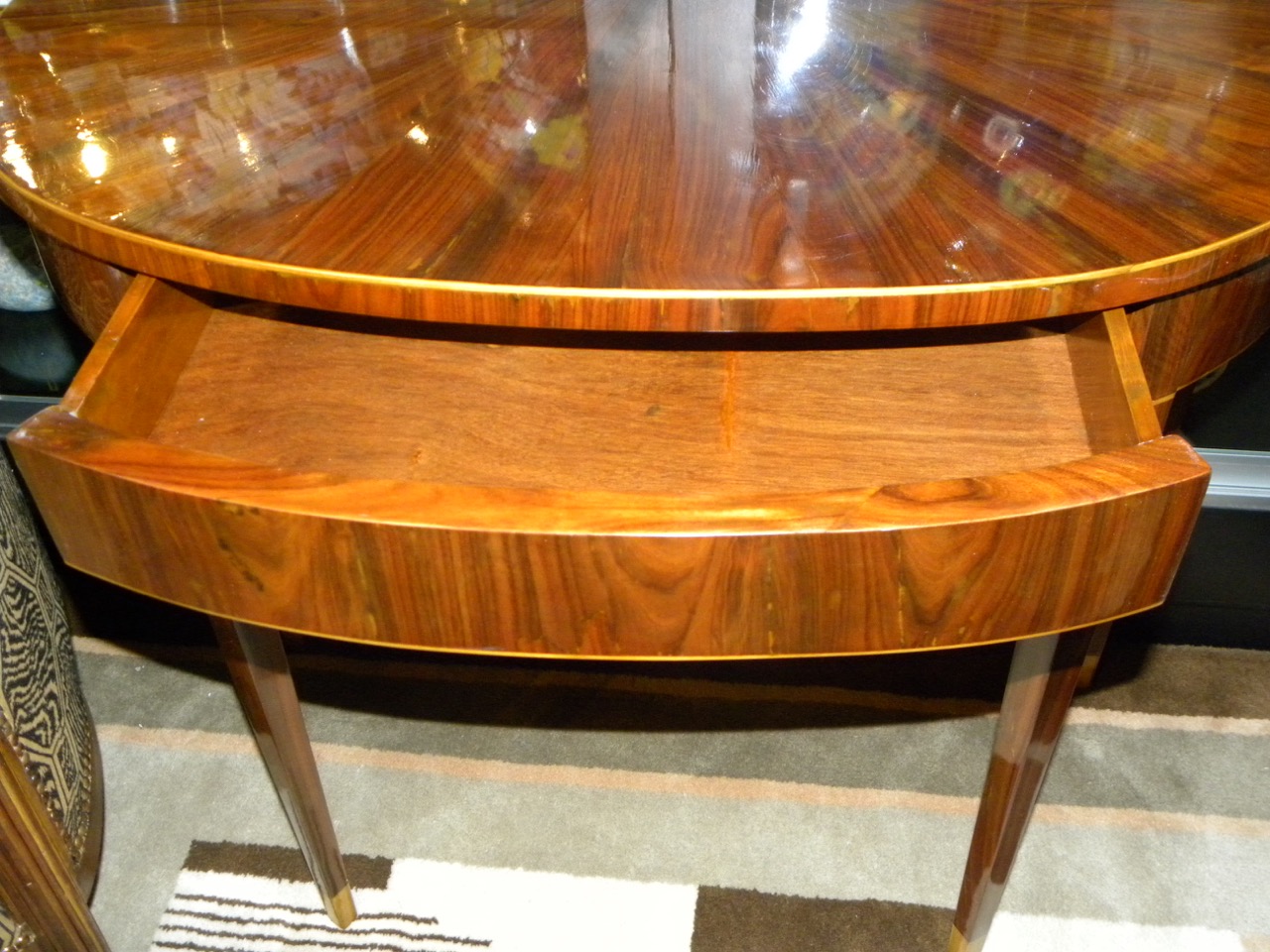 Art Deco Demilune Console Entry Table Consoles Art Deco Collection