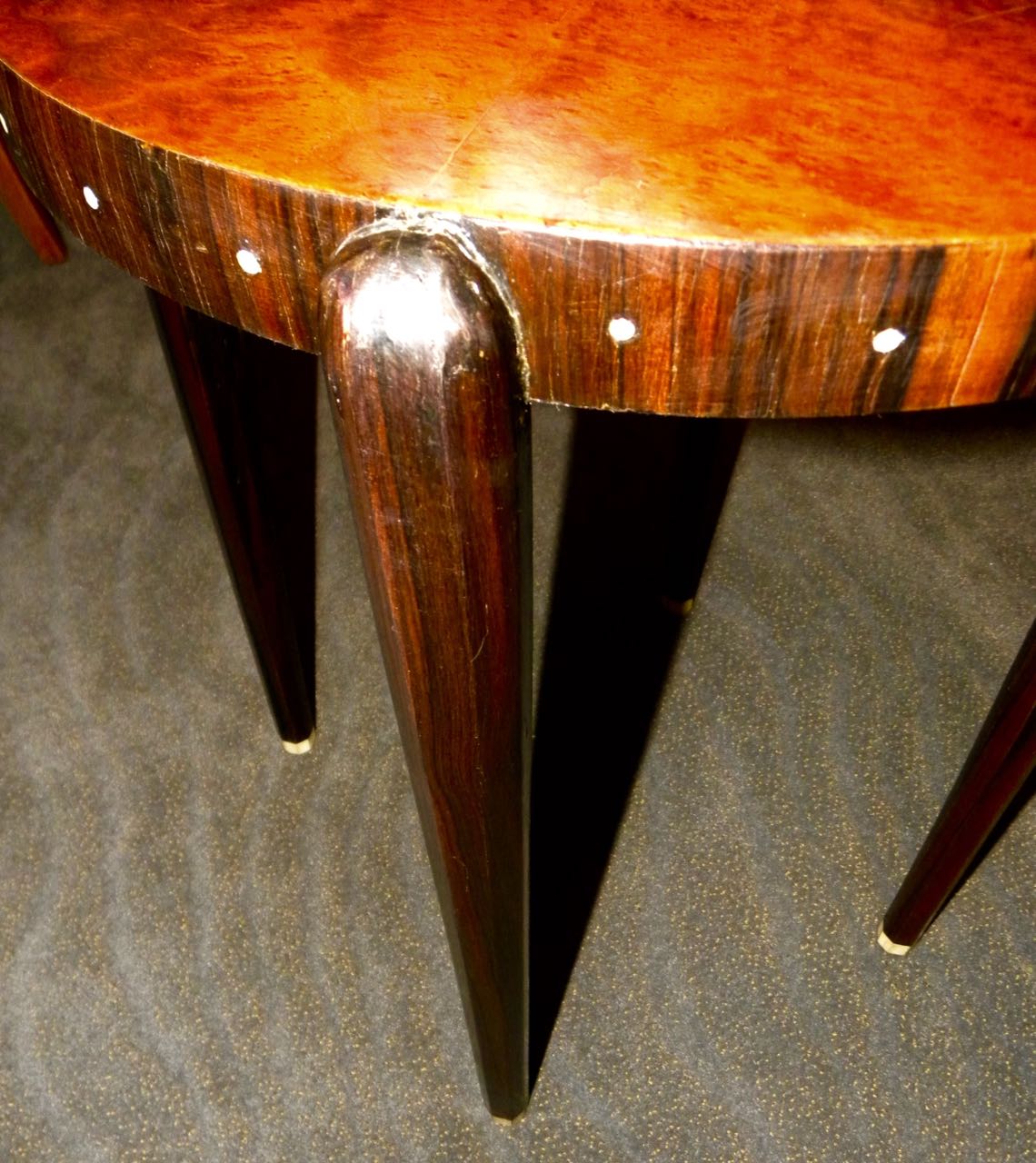 Ruhlmann style Custom Art Deco Side table Small Tables Art Deco