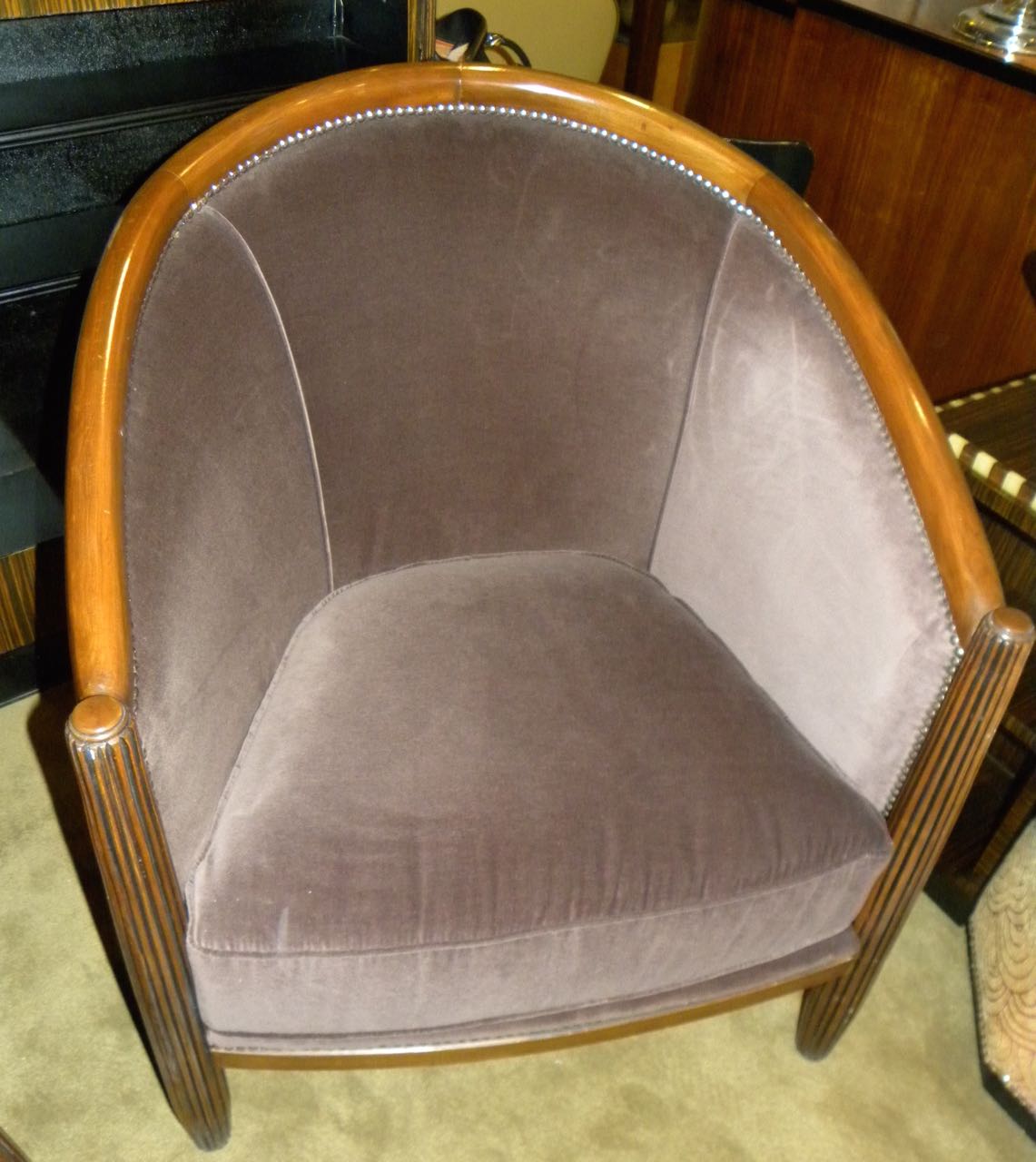 Art Deco Style Club Tub Chairs French style Seating Items Art Deco