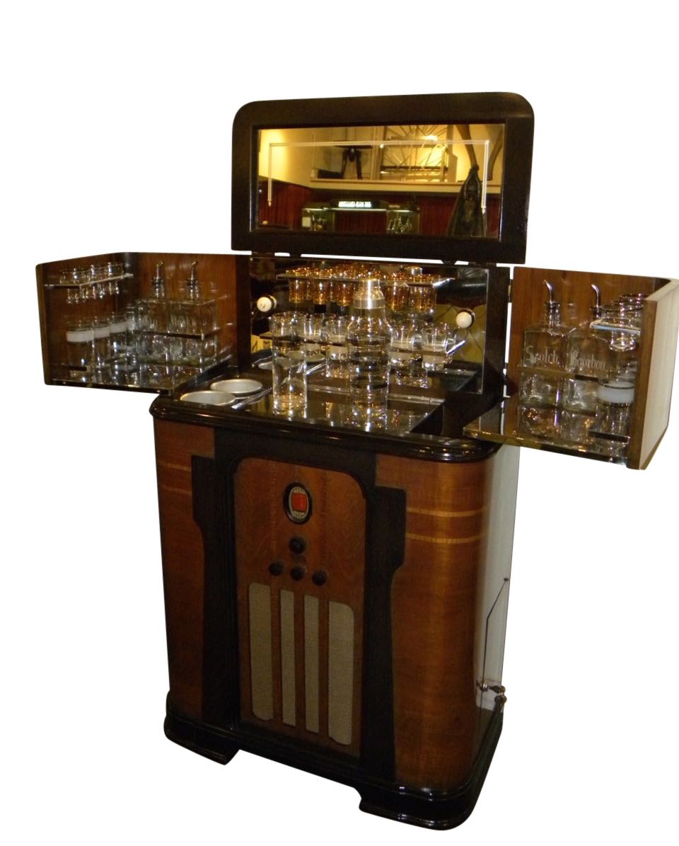 Spectacular Art Deco Philco RadioBar 1936 Sold Items Bars Art Deco