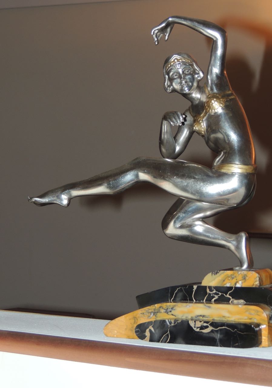 Art Deco Harem Dancer Sculpture by Van de Voorde Statues Art Deco
